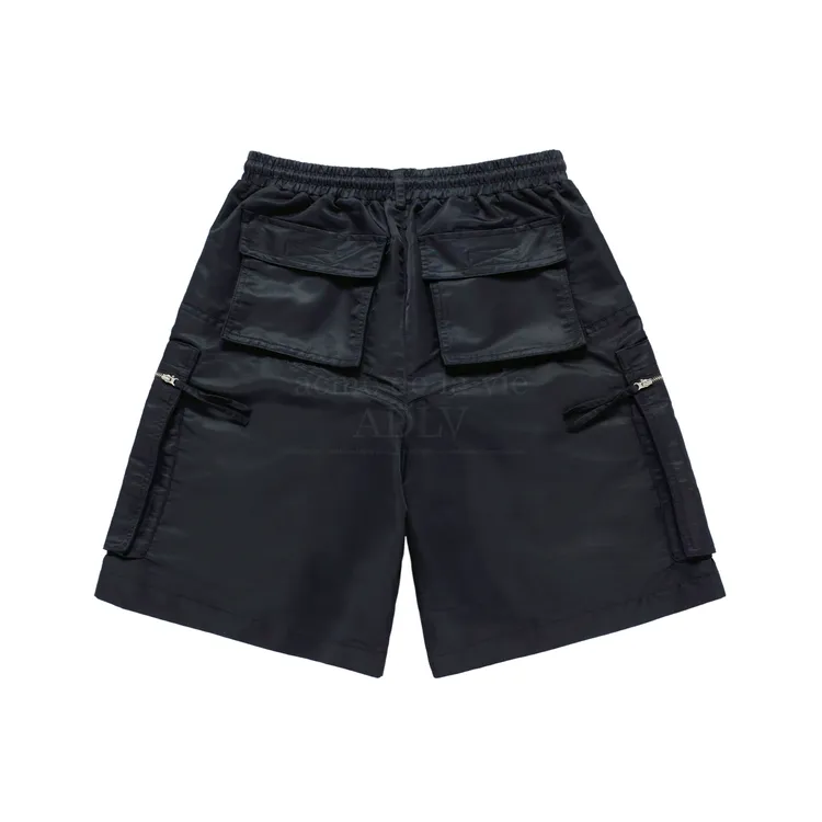 Quần Short Nylon Big Pocket Đen