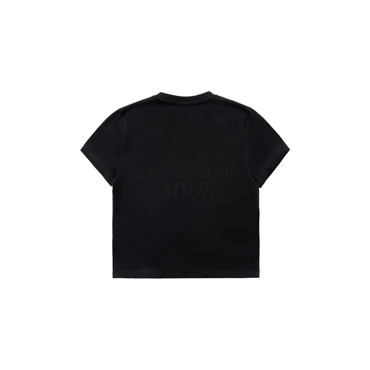 Áo Thun Crop ADLV Symbol Hotfix Đen