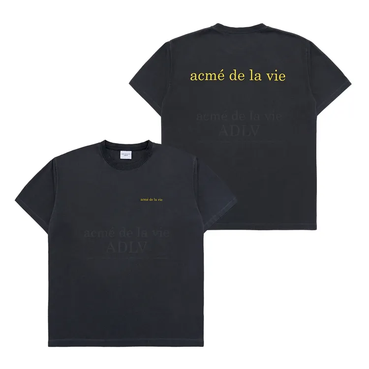 Áo Thun ADLV Basic Logo Bio Washing Đen