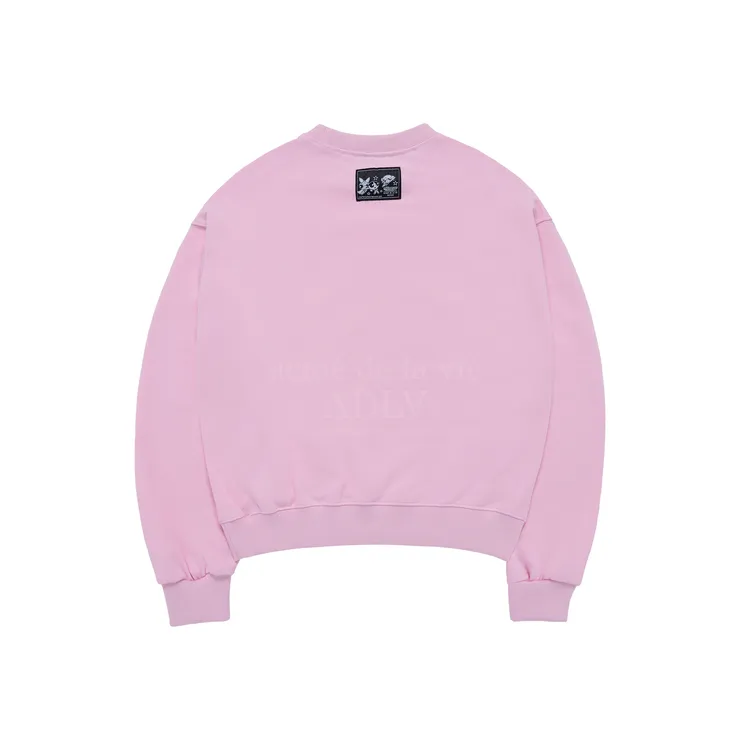 [The Powerpuff Girls X Acmedelavie] Áo Nỉ Logo Crop Hồng