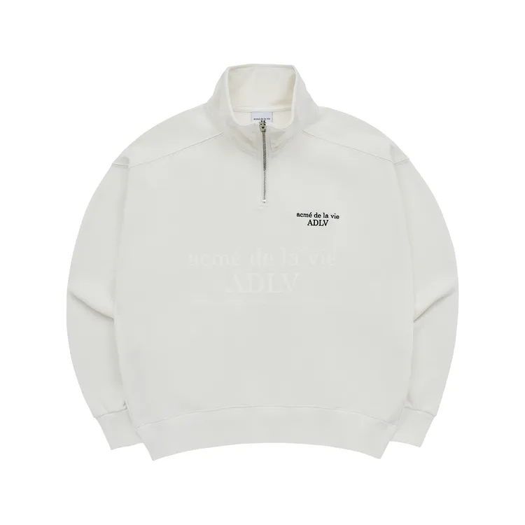 Áo Nỉ ADLV Basic Logo Needlework Kem