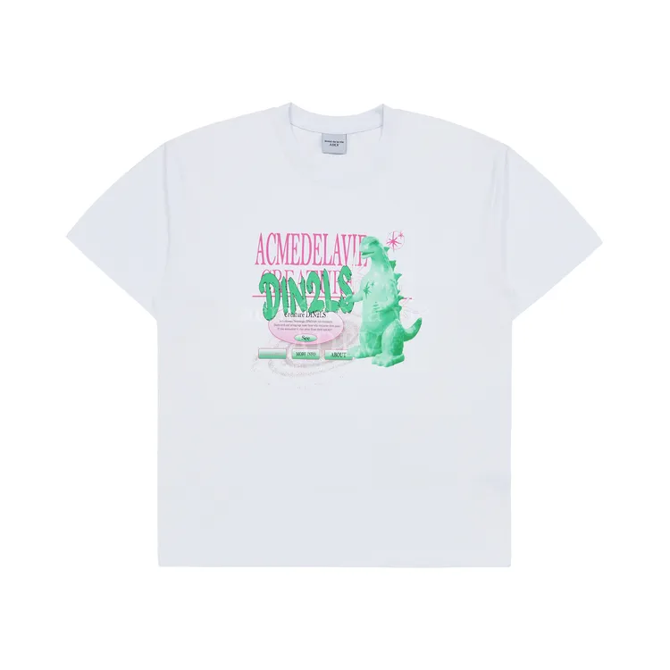 Áo Thun Din2ls Creature Lettering Trắng