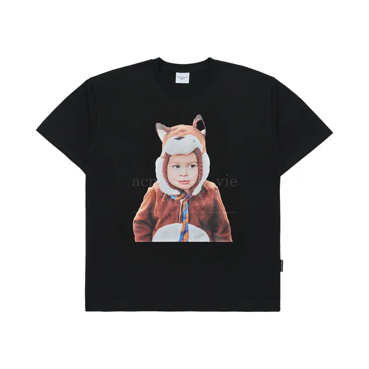 Áo Thun ADLV Baby Face Fox Doll Đen