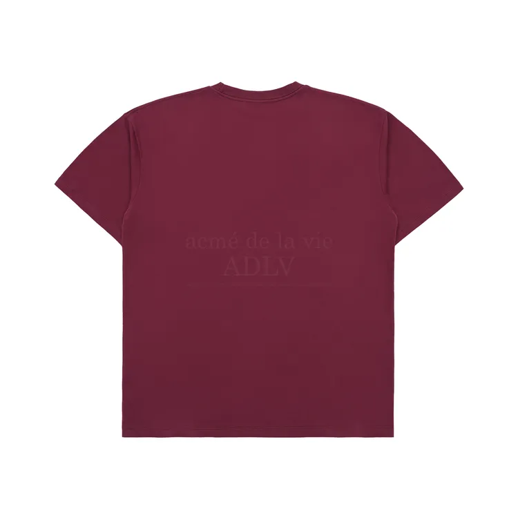 Áo Thun Vintage Overlab Bear Đỏ RượU