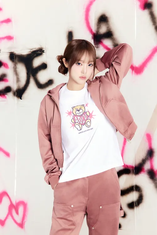 Áo Hoodie kéo khóa nữ Velvet Hồng