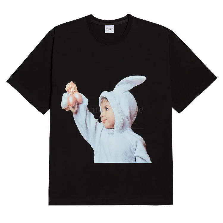 Áo Thun ADLV Baby Face Rabbit Đen