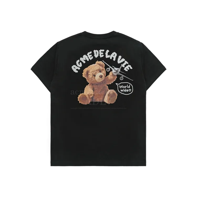 &Aacute;o Thun ADLV World Wide Airplane Bear Artwork Đen