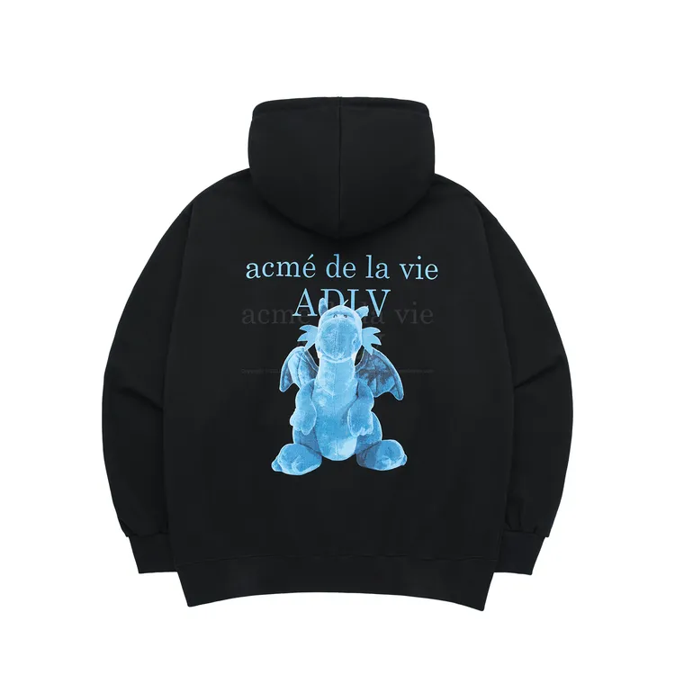 Áo Hoodie ADLV Fuzzy Dragon Đen