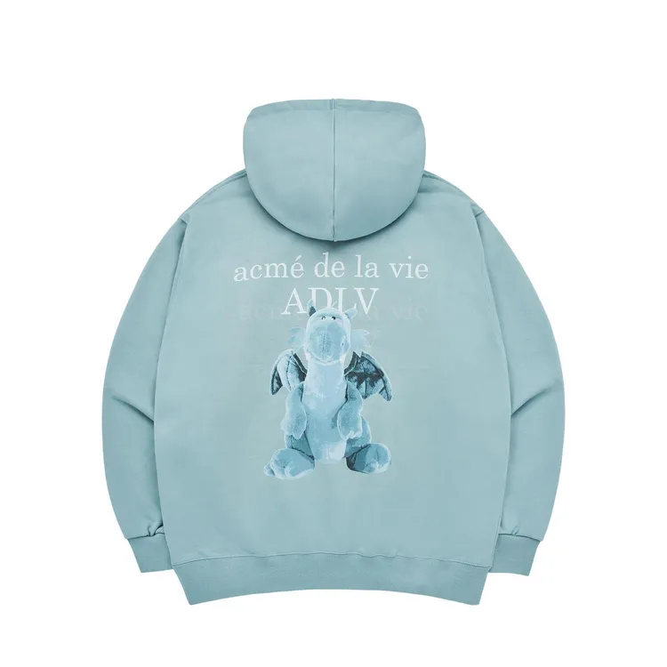 Áo Hoodie ADLV Fuzzy Dragon Xanh Mint