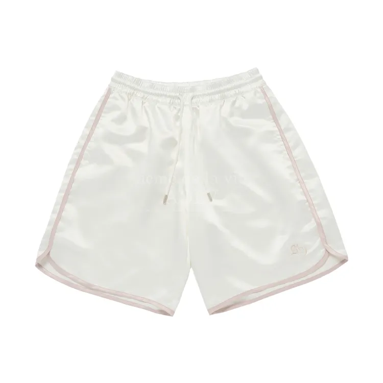 Quần Short Nữ Satin Semi Boxing Trắng ngà