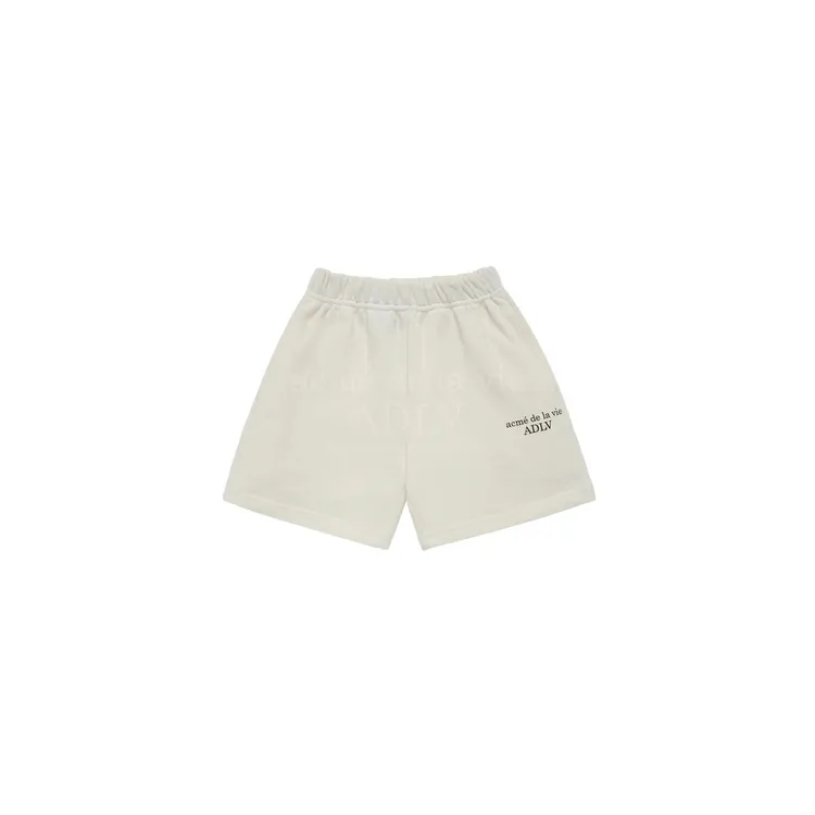 [KIDS] Quần Shorts Basic Logo Kem