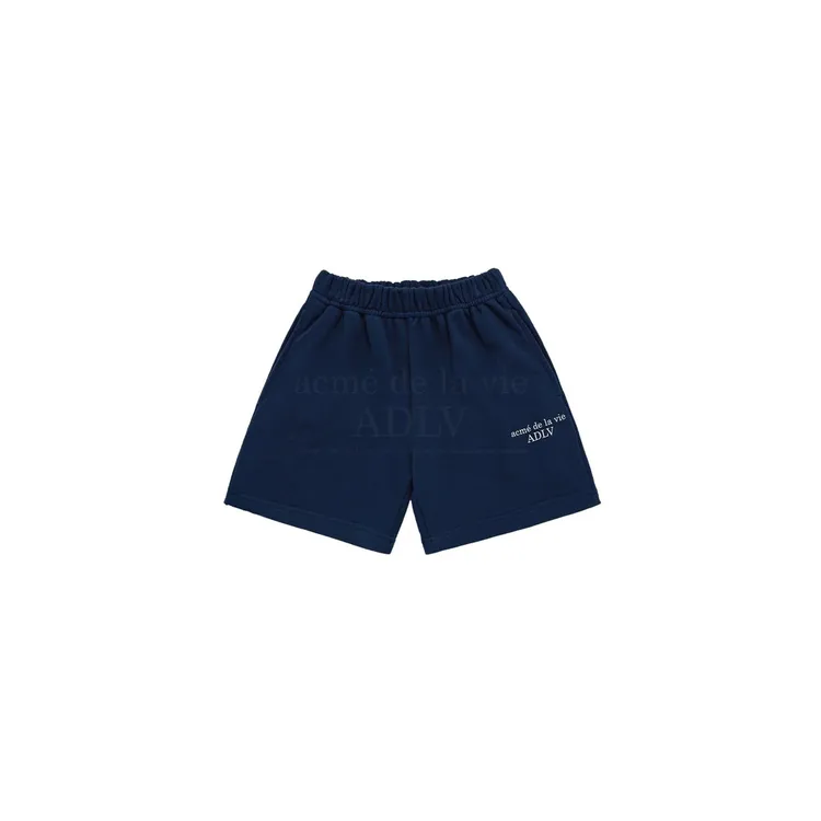 [KIDS] Quần Shorts Basic Logo Xanh Navy