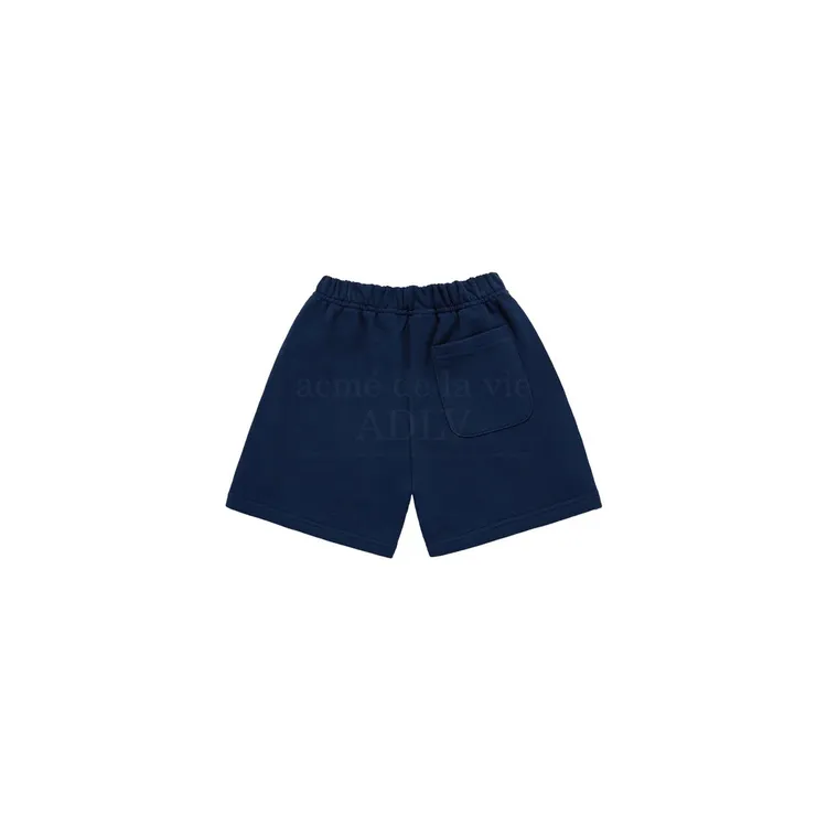 [KIDS] Quần Shorts Basic Logo Xanh Navy