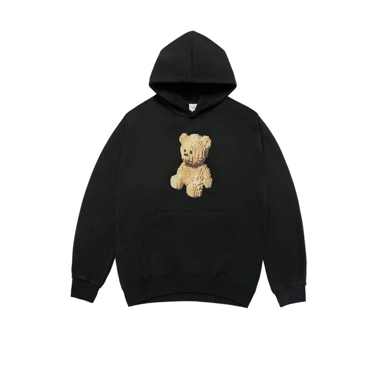 Áo Hoodie Block Bear Đen