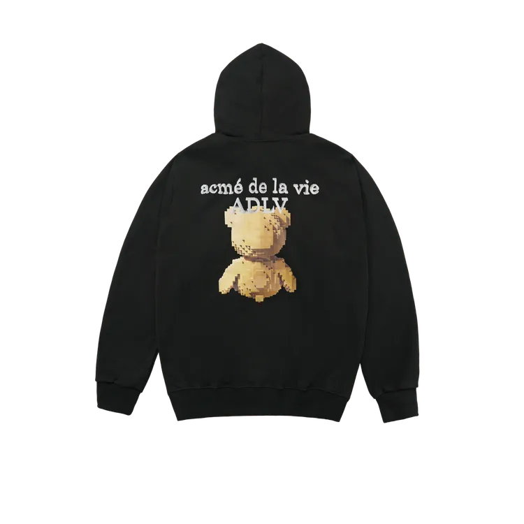 Áo Hoodie Block Bear Đen