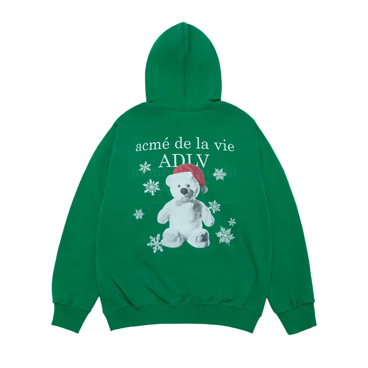 Áo Hoodie Snow Bear Xanh Lá