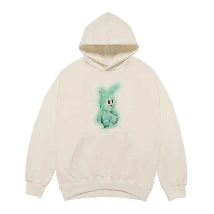 Áo Hoodie Retro Rabbit Kem