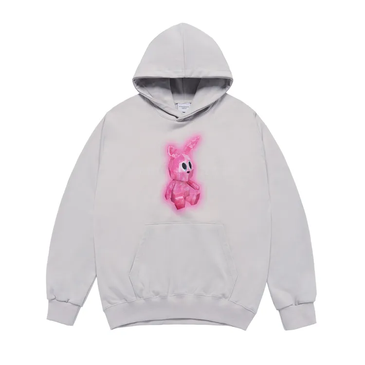 Áp Hoodie Retro Rabbit Xám