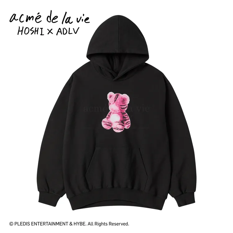 [Hoshi X ADLV] Áo Hoodie Tiger Figure Đen