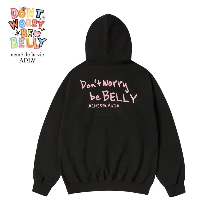 Áo Hoodie Rabbit Belly Đen