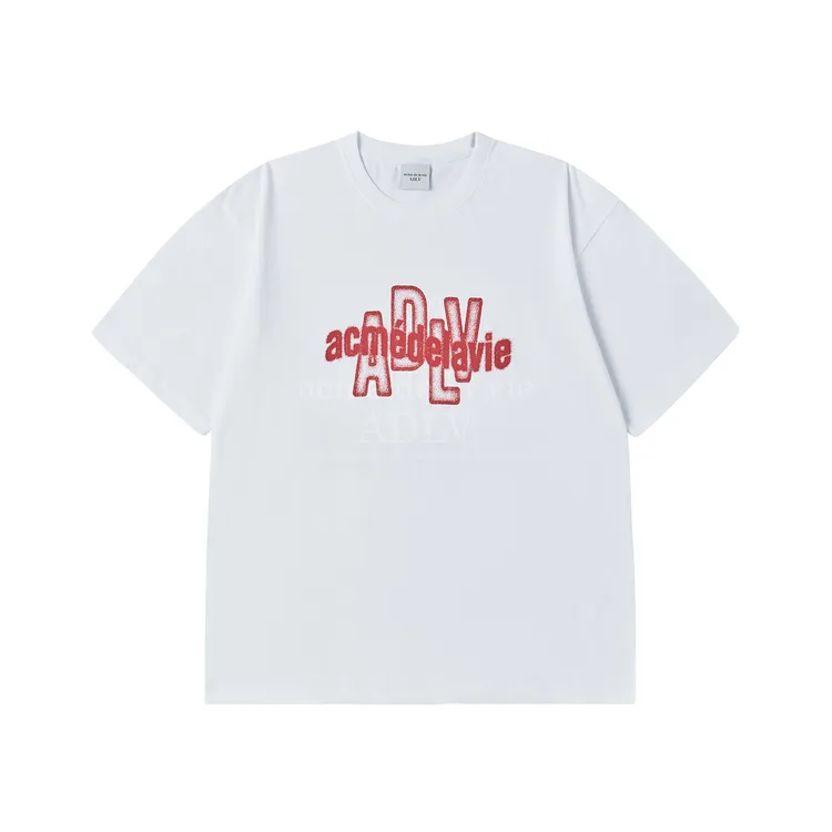 Áo Thun Spray Overlay Logo Trắng