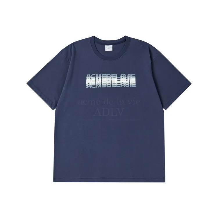 Áo Thun Shake Logo Xanh Navy