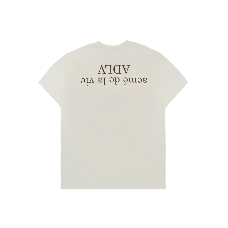 Áo Thun ADLV Upside Down Basic Logo Kem