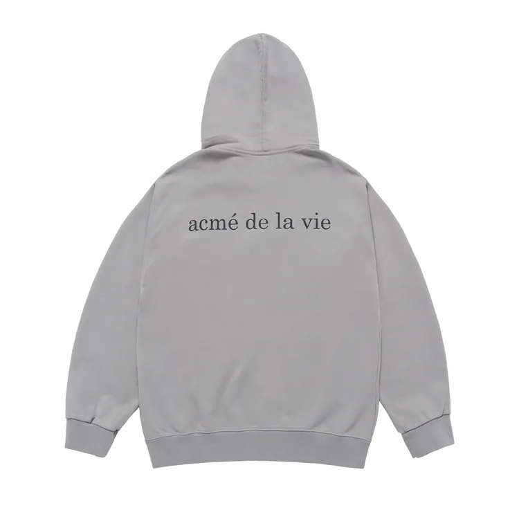 Áo Hoodie Kéo Khóa Basic Bio Washing Xám