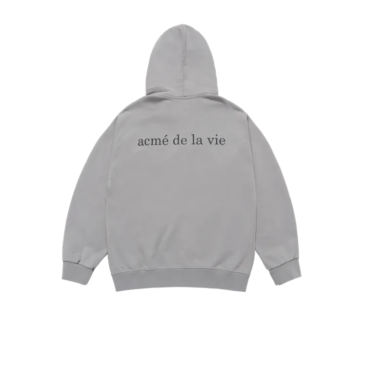 Áo Hoodie Kéo Khóa Basic Bio Washing Xám