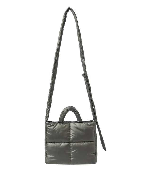 Túi tote chần bông Mini Square Than chì