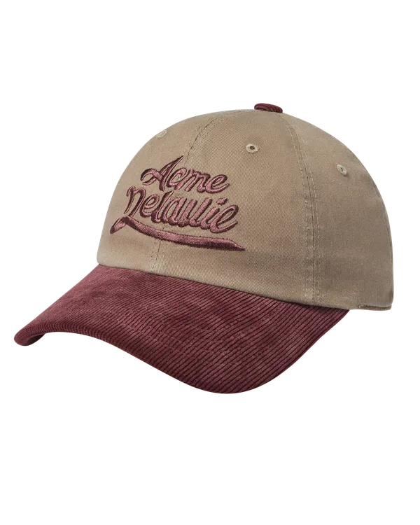 Mũ Bóng Chày Corduroy Color Scheme Đỏ