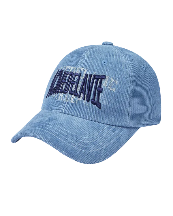 Mũ Bóng Chày Corduroy Stitch Point Xanh dương