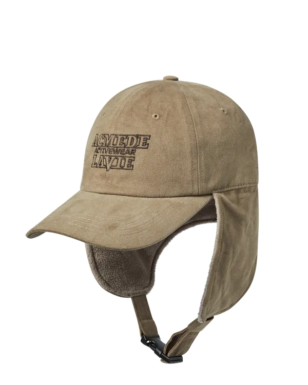 Mũ Bóng Chày Earmuffs Patch Nâu