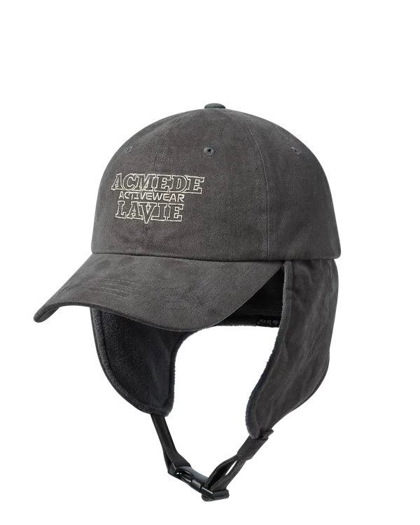 Mũ Bóng Chày Earmuffs Patch Than chì