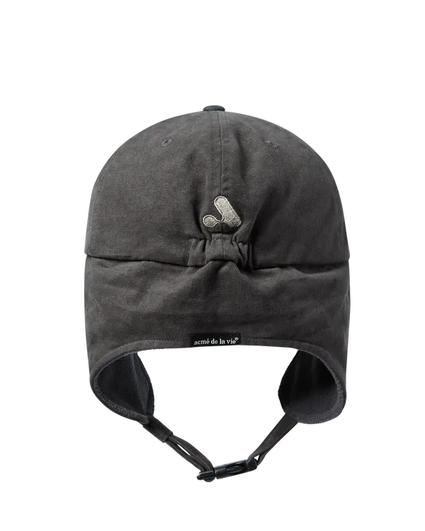 Mũ Bóng Chày Earmuffs Patch Than chì