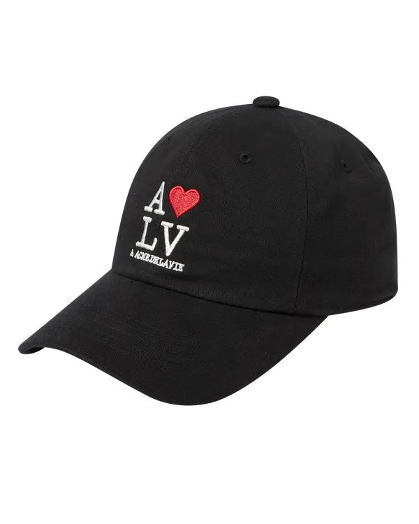 Mũ Bóng Chày Cotton Ball Love ADLV Đen