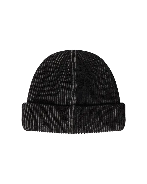 Mũ Beanie Two Tone Label Point Đen