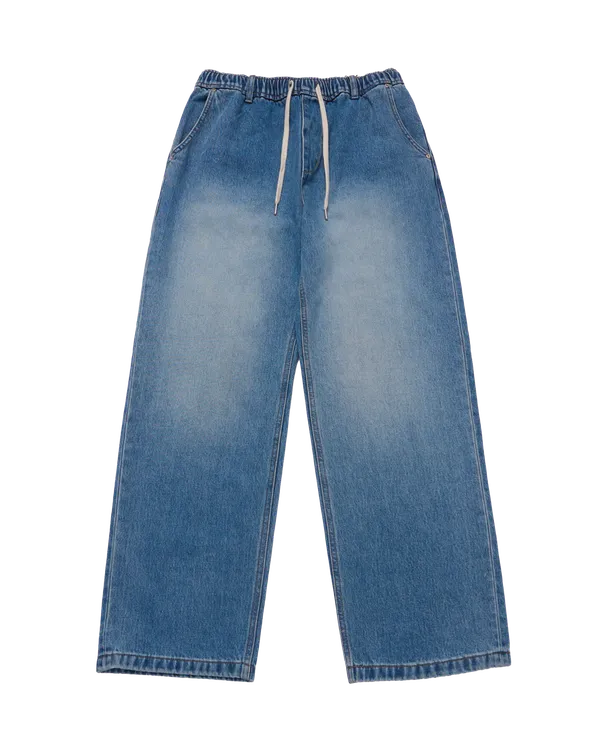Quần Denim Full Banding Washing Xanh dương