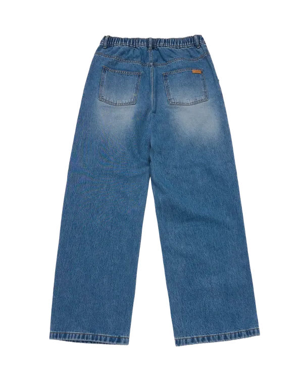 Quần Denim Full Banding Washing Xanh dương