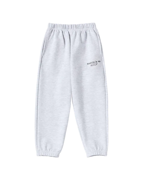 [KIDS] Quần dài Border Line Basic Logo Muối tiêu