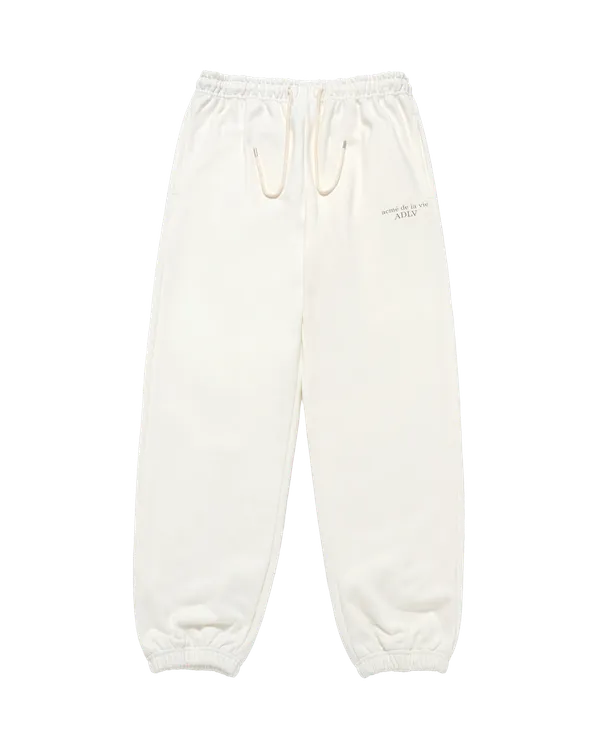 Quần dài Basic Logo Napping Kem