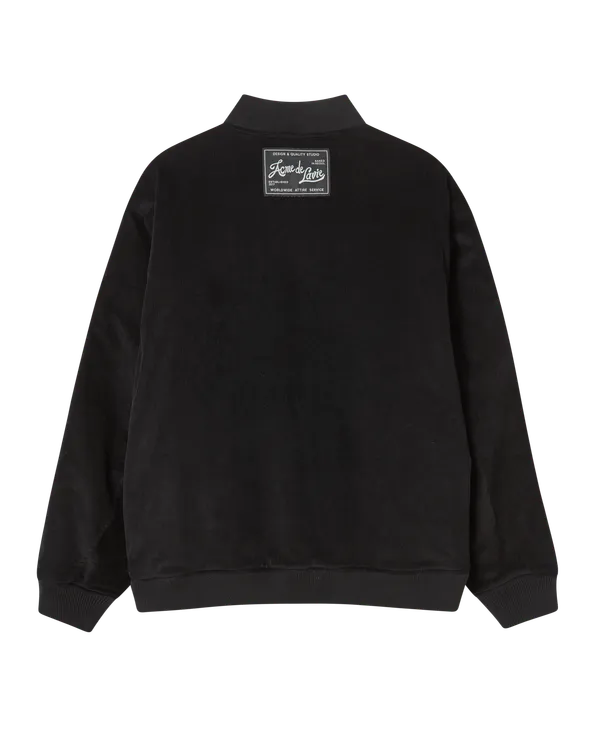 Áo Khoác Corduroy Bomber Đen
