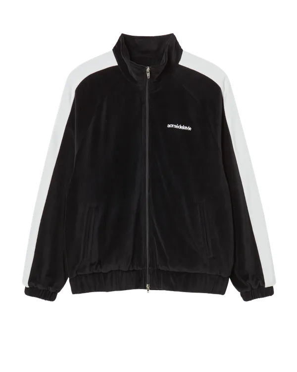 Áo Khoác thể thao Velour High Neck Đen