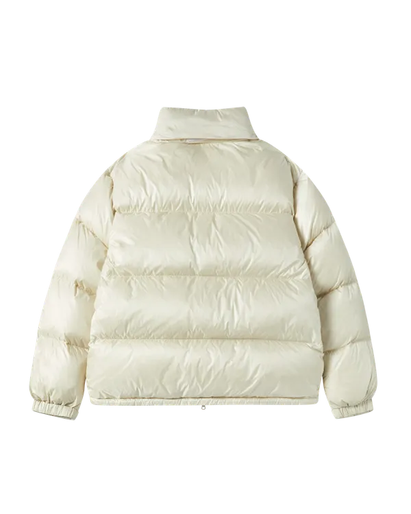 Áo Khoác Stitch Basic Logo Short Duck Down Be
