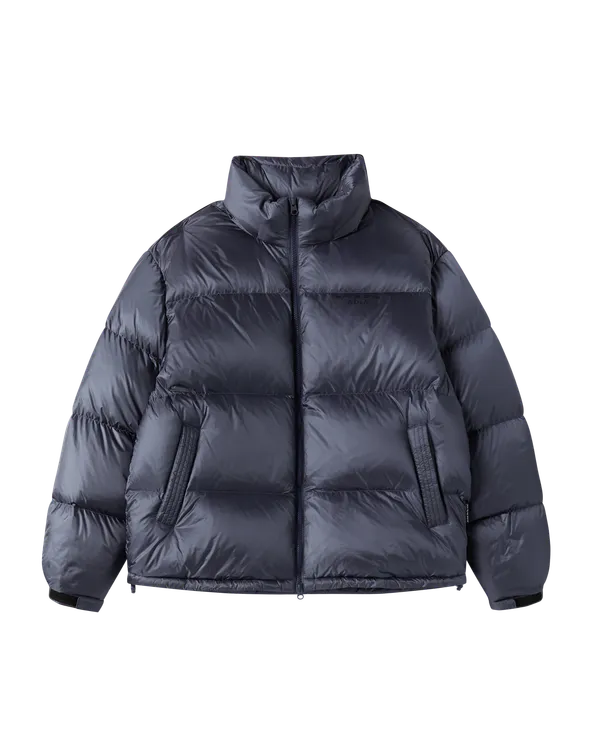 Áo Khoác Stitch Basic Logo Short Duck Down Xanh navy