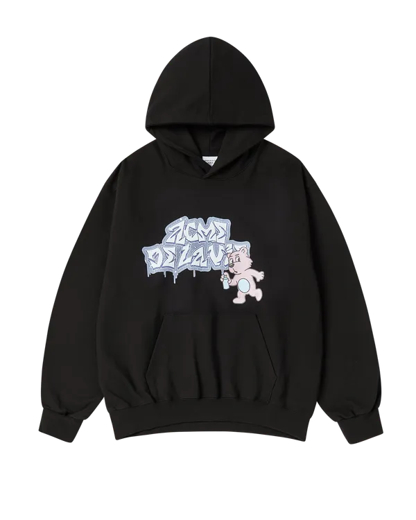 Áo Hoodie Ac Bear Spray Đen