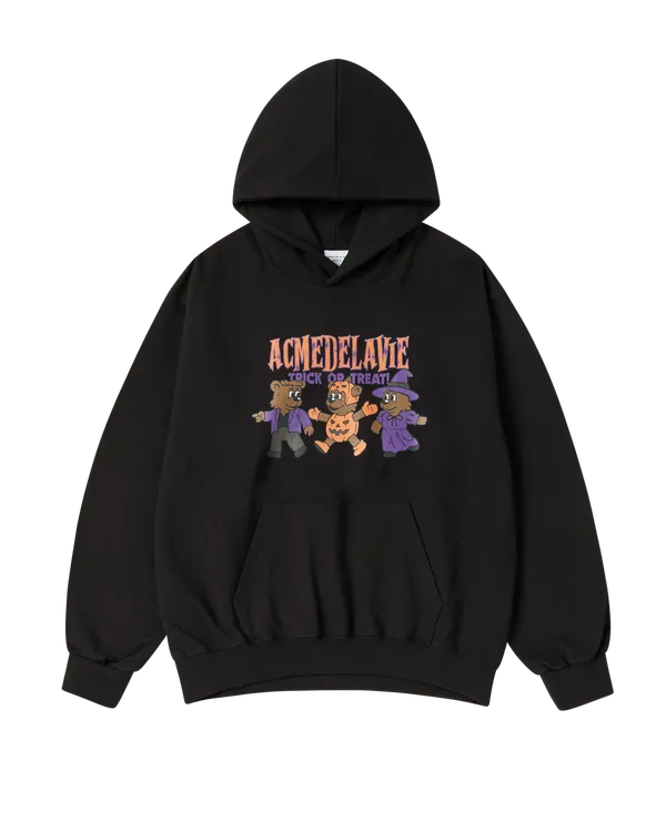 Áo Hoodie AC Bear Friend Halloween Đen