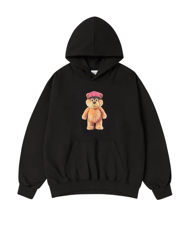 Áo Hoodie 3D Stand AC Bear Napping Đen