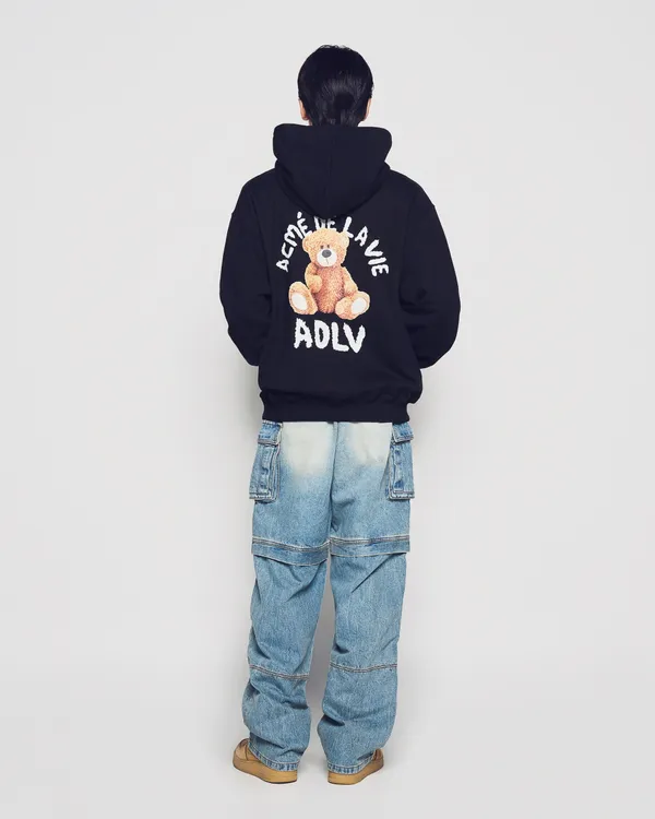 &Aacute;o Hoodie NEW TEDDY BEAR (BEAR DOLL) Đen