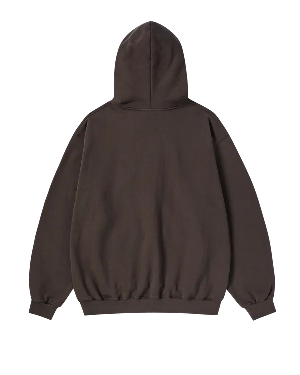 Áo Hoodie Blue Oval Logo Nâu đậm